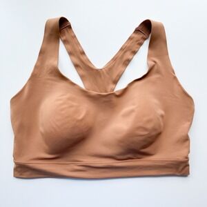 True & Co Athleisure Racerback Bra Bralette Tan‎ Brown Womens XL